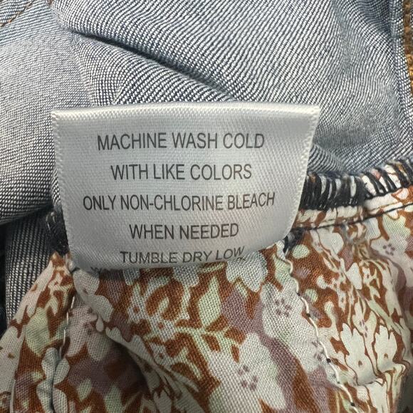 ModCloth Dark Wash Ankle Length High Rise Stretch Jeans Womens Sz XL Bow Accent - Picture 10 of 13